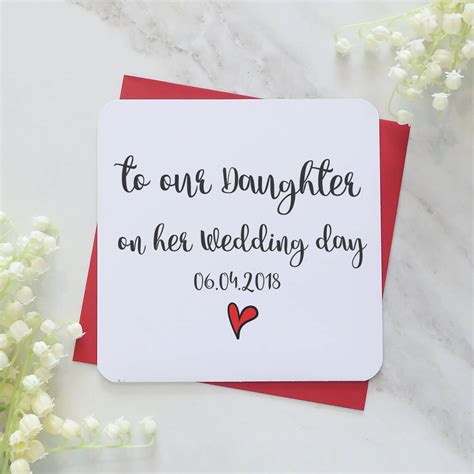Check spelling or type a new query. To Our Daughter On Her Wedding Day Card By Parsy Card Co ...