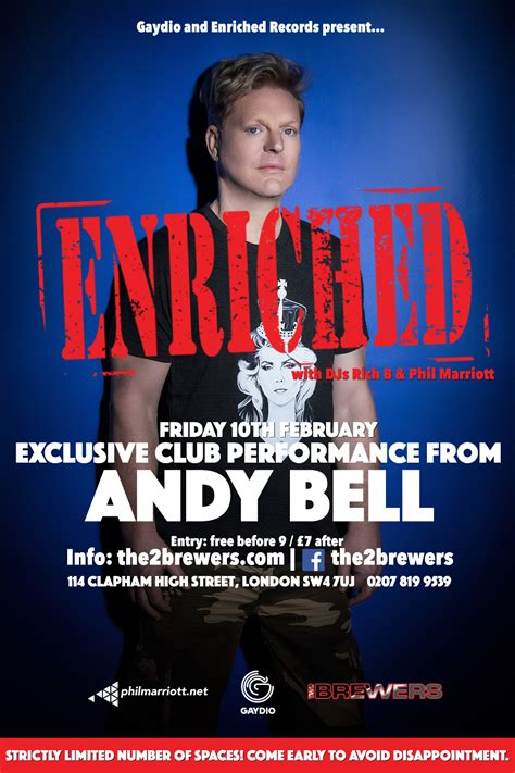 Andy Bell To Play London Pa In February Andy Bell Erasure