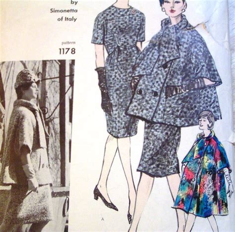 Vintage Vogue 1178 Couturier Design By Simonetta Of Italy Dress And Coat