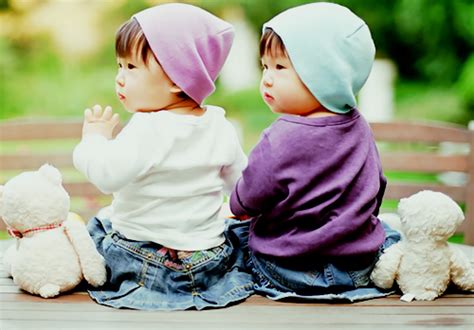 Download Asian Twin Babies Cute Baby Girl Wallpapers Hd Wallpaper Or