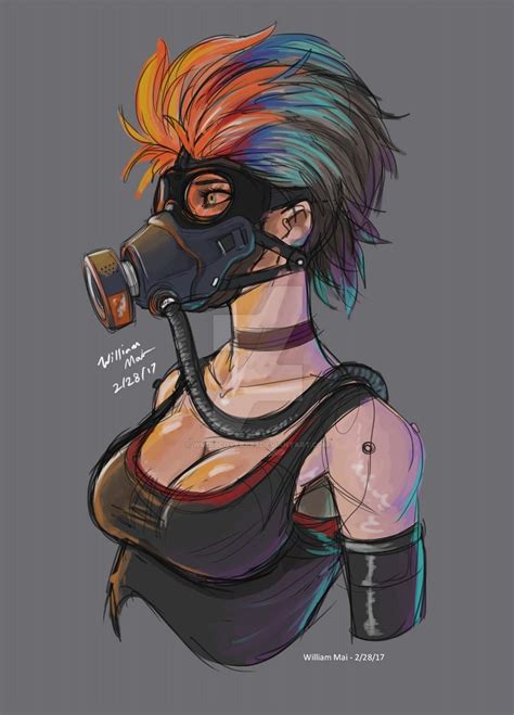 Gas Mask Girl By Wmdiscovery93 On Deviantart Gas Mask Girl Gas Mask Art Mask Drawing