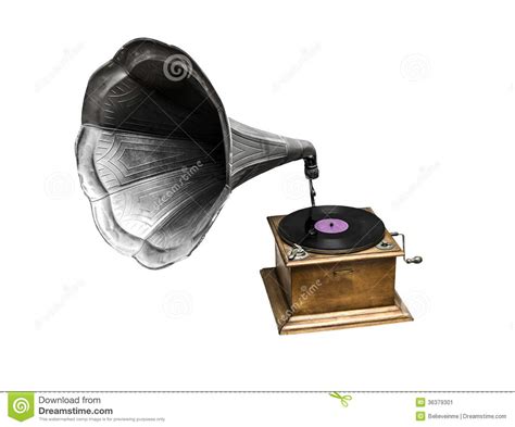 Old Gramophone Stock Image Image Of Nostalgia Fashioned 36379301