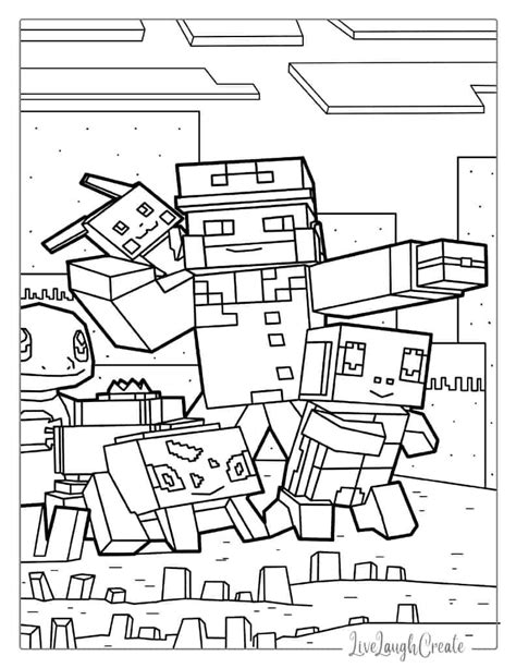 76 Minecraft Coloring Pages Free Pdf Printables Minecraft Coloring