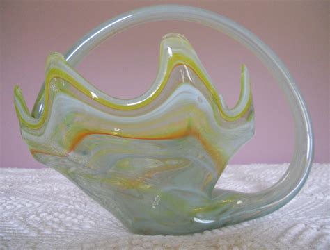 Vintage Swirl Murano Art Glass Bowl