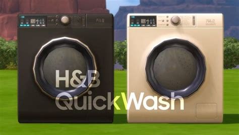 Mod The Sims Quickwash Washing Machine By Littledica • Sims 4