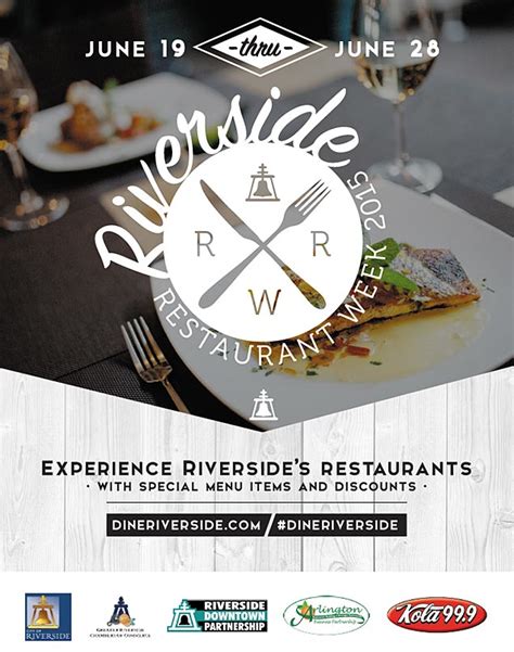Riverside Celebrates Restaurant Week Riverside Downtown Partnership