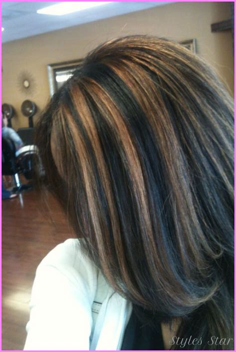 Black Hair With Caramel Highlights Pictures Star Styles