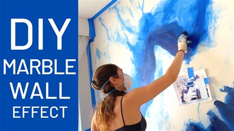 How To Paint Diy Acrylic Marble Effect On Wall Or Countertop Youtube