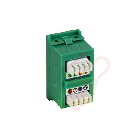 Excel Cat5e Rj45 Utp Module Green Networking Cables