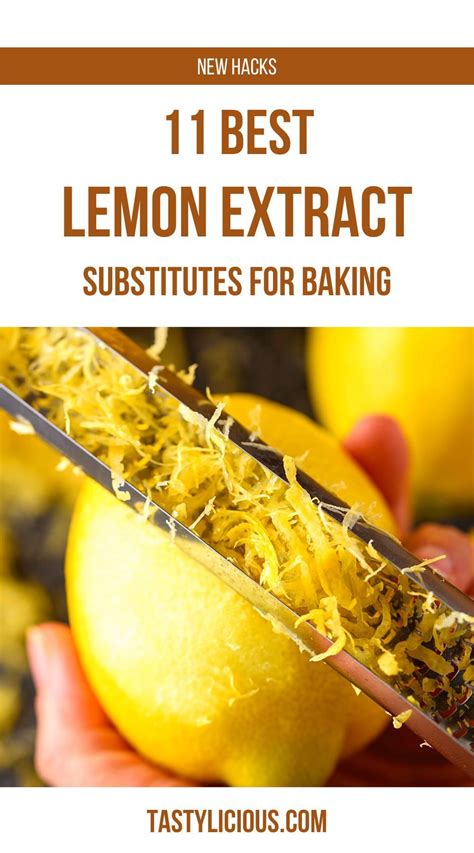 11 Best Lemon Extract Substitutes For Baking Tastylicious Lemon Extract Grated Lemon Peel
