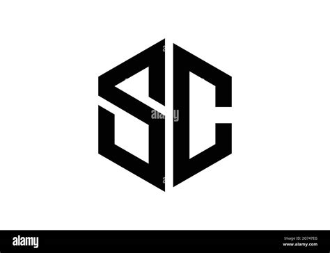 Initial Monogram Letter Sc Logo Design Vector Template S C Letter Logo