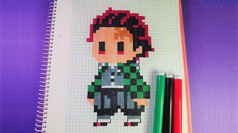 Como Hacer A Tanjiro Kamado De Kimetsu No Yaiba Pixel Art Hama