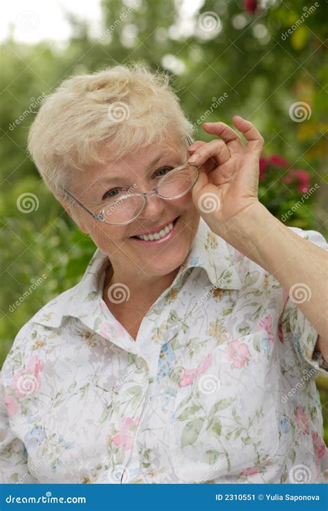 Grandmother With Glasses Stock Image Image