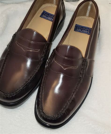 Nunn Bush 85538 05 Mens Lincoln Penny Loafer 105burgundy Ebay