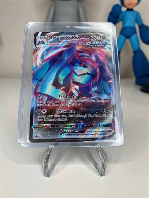 Metagross VMAX 113 198 Ultra Rare Chilling Reign Pokemon Card NM For
