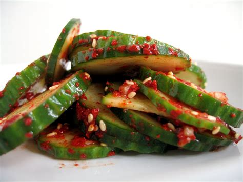 Then add the gochugaru (korean red pepper flakes), . Apricosa: Cool as a cucumber