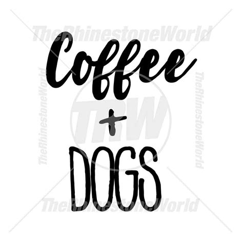 Coffee And Dogs Vector Artwork Design Download