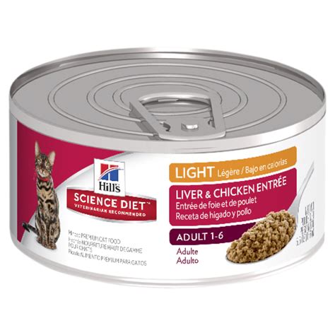 Hills Science Diet Feline Adult Light Liver And Chicken Entrée Wet Cat Food
