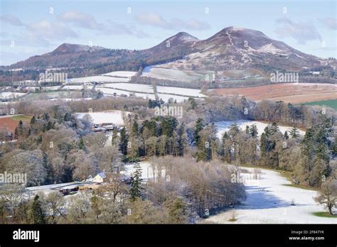 The Eildon Hills In The Scottish Borders From Scotts View Looking