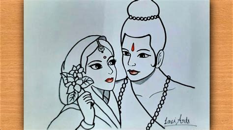Ram Navami Easy Drawing Ram Sita Drawing Lord Ram Drawing 2022 Lavi