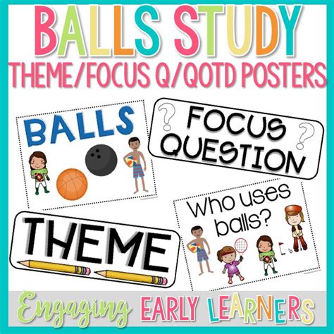 Balls Study Posters Creative Curriculum Preschool Creative