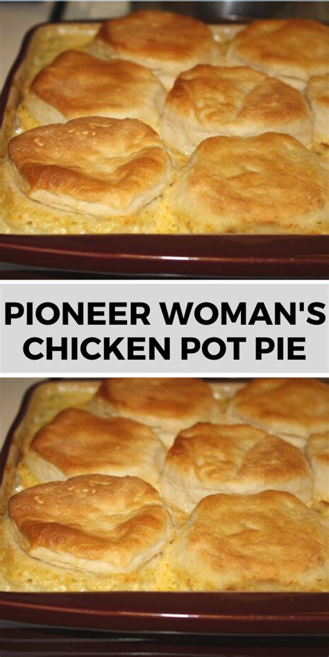 Add the milk mixture, the frozen peas and the chicken to the vegetable mixture. The Pioneer Woman's Chicken Pot Pie