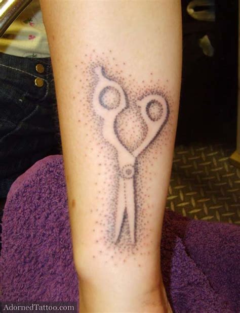 Scissor tattoo on neck is free for download. Negative Dotwork Scissors Wrist Tattoo | Adorned Tattoo