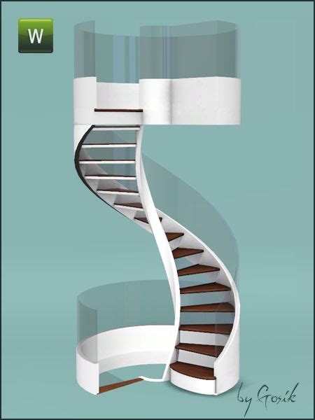 Gosiks Fusion Spiral Stairs And Railings Sims 4 Tsr Sims 4 Cc