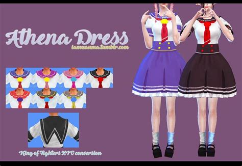 Ts4 Athena Dress Zauma Sims 4 Anime Sims 4 Sims 4 Clothing