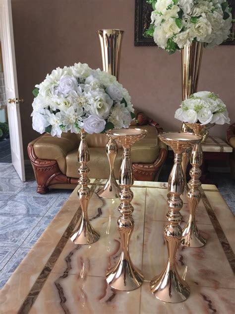 Wholesale Beautiful 88cm Tall Metal Flower Vase Gold