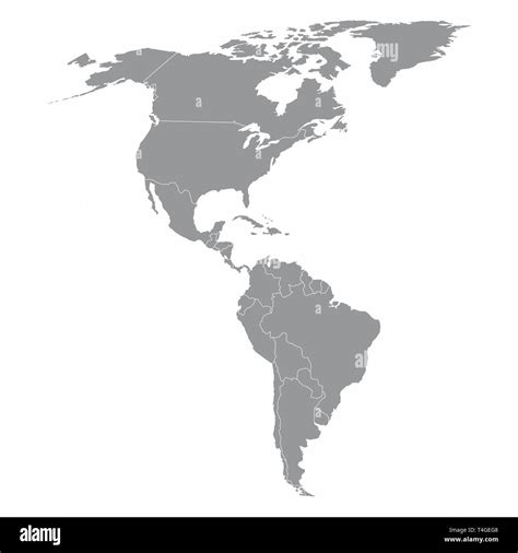 mapa de america del norte y del sur ilustracion vectorial fotomural images