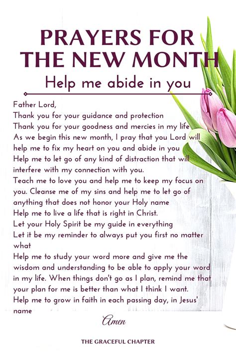 Prayers for the new month - Help me abide in you in 2021 | Happy new month prayers, Prayers ...