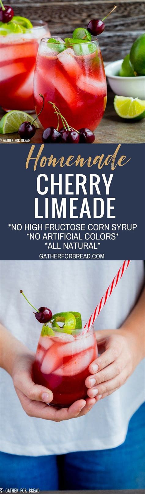 Homemade Cherry Limeade How To Make Cherry Limeade At Home With Real