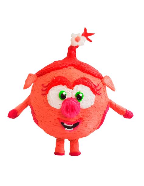 Нюша — свинка розового цвета, которая имеет на боках сердечки более темного оттенка. Нюша из Смешариков (трафарет для 3D-ручки)