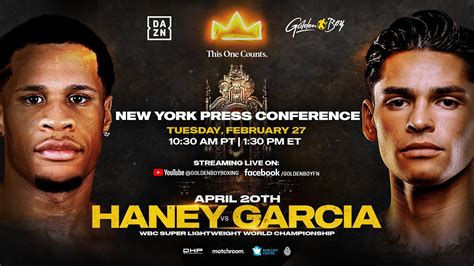 Devin Haney Vs Ryan Garcia Live Stream New York Press Conference Video