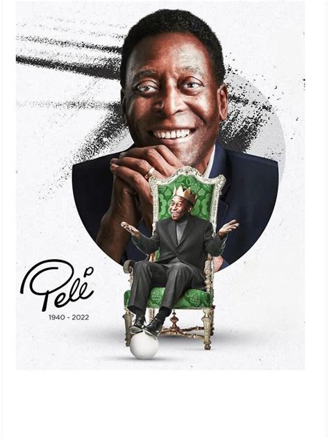 Hale Pele World Cup Football Legend Brazil Art Pele Soccer Poster