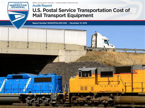 Us Postal Service Transportation Cost Of Mail Transport