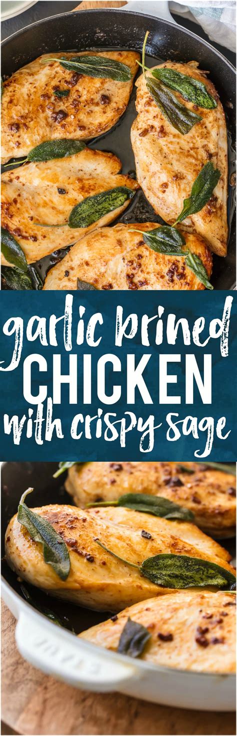 Nov 29, 2019 · the juiciest chicken breast ever! Brined Chicken Breast with Garlic and Crispy Sage - The ...