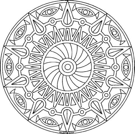 When the free coloring page has loaded, click on the print icon to print it. Sun Pinwheel Mandala - free coloring page | Mandala ...