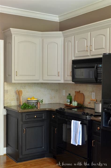 From the two toned cabinets, to the metal hood, to the granite. Remodelaholic | DIY Refinished and Painted Cabinet Reviews