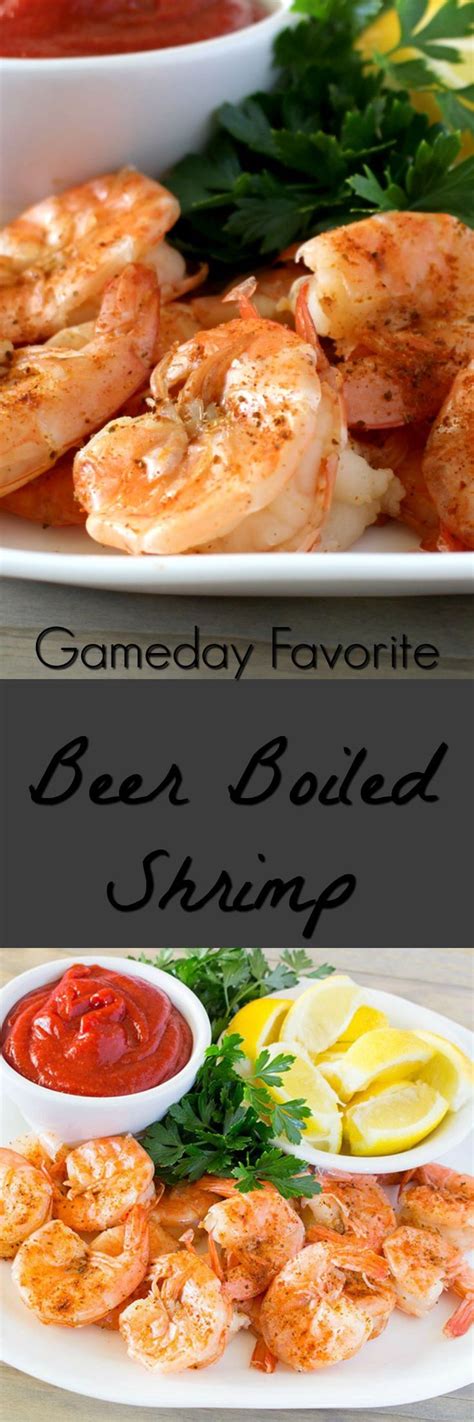 You can serve on skewers if using. Shrimp cooked in a simple, yet delicious, beer bath. Can ...