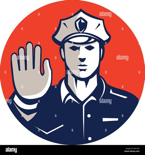 Traffic Policeman Hand Stop Sign Hi Res Stock Photography And Images