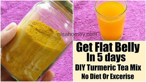 Other benefits apart from weight loss. Turmeric Tea DIY Mix For Weight Loss-Get Flat Belly In 5 ...
