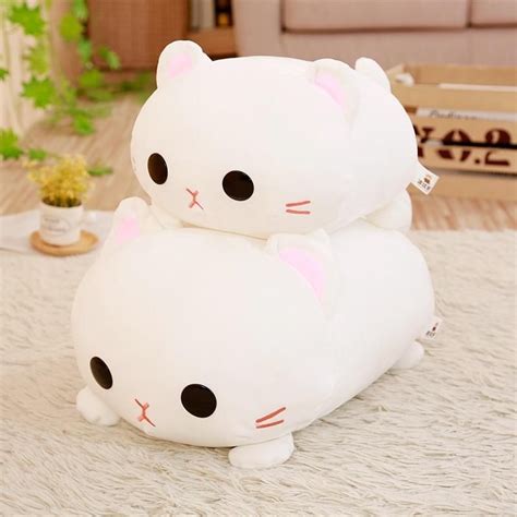 Melody my parais christmas gifts cinnamorol green frog plush mha plushie cushion kawaii cool cute pillow penguin plush toy tmnt neca. Kawaii Lying Cat Plush Squishy Soft Pillow Stuffed Cat ...
