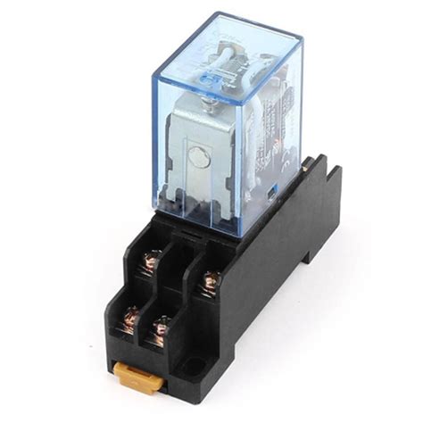 10pcs Relay Ly2nj 110v Ac Small Relay 10a 8pin Coil Dpdt With Socket
