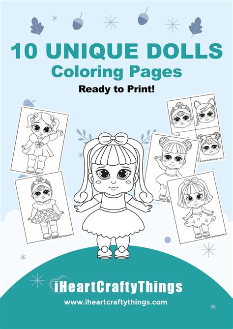 10 Dolls Coloring Pages I Heart Crafty Things