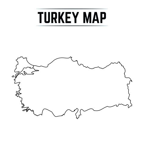 Outline Simple Map Of Turkey Vector Art At Vecteezy