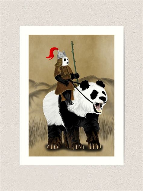Ancient Panda Warrior Art Print For Sale By Pda1986 Redbubble
