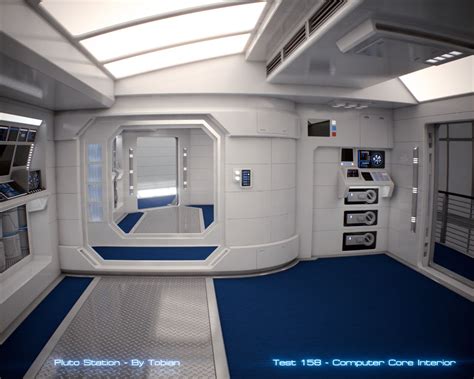 Sci Fi Clean Room Spaceship Interior Futuristic Interior Scifi Interior