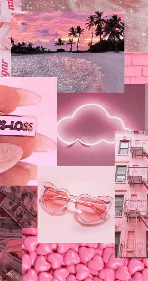 Cute And Girly Collages Backgrounds
